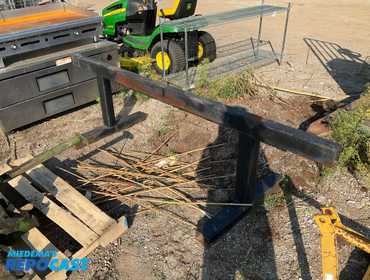 Industrial steel support stand. portable, heavy duty, boxed steel stand in excellent condition....
