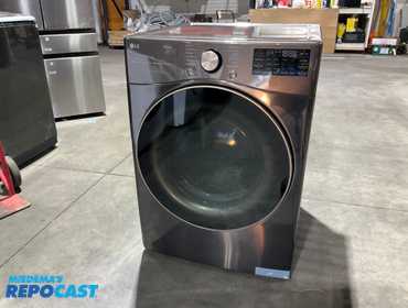 LG 7.4 cu. ft. Ultra Large Capacity Smart Wi-Fi Enabled Front Load Electric Dryer with TurboSteam...