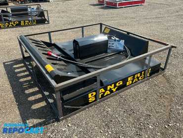 New AGT / Mower King Model SSRC 72” Brush Cutter Skid Steer Attachment, Universal Quick Attach,...