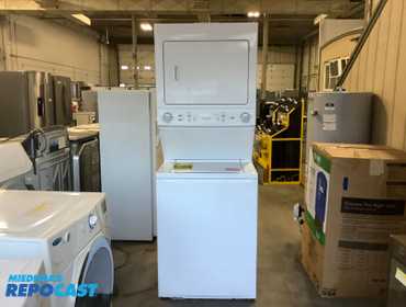 Frigidaire  FLCE7522AW3 Quiet Pack Electric Washer / Dryer Stack