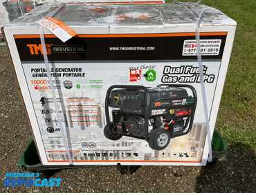 New TMG Industrial Portable Generator, 10,000 Starting Watts, 8,000 Running Watts, Long Life...