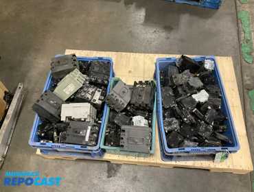 (3) Tubs of Used Breakers