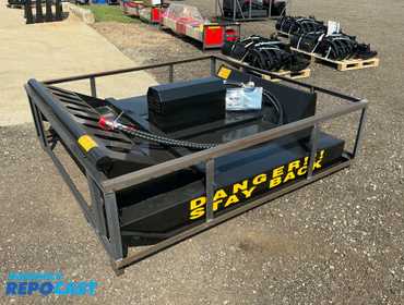 New AGT / Mower King Model SSRC 72” Brush Cutter Skid Steer Attachment, Universal Quick Attach,...