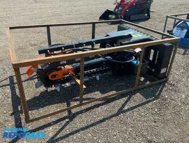 New AGT Mower King Model ECSSCT72 Trencher Skid Steer Attachment, Universal Quick Attach, has...