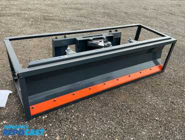 New TMG Industrial 86” Plow Blade Skid Steer Attachment, Universal Quick Attach, Hydraulic Angle,...
