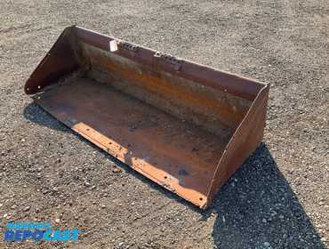 72” skid steer bucket, bucket is worn, bottom is breaking away at the front of both sides, middie...