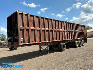 1986 Steco INC Steel Ejector Open Top Quad Axle Transfer Semi Trailer 1S9ESR4T2G1007662
