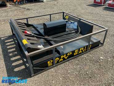 New AGT / Mower King Model SSRC 72” Brush Cutter Skid Steer Attachment, Universal Quick Attach,...