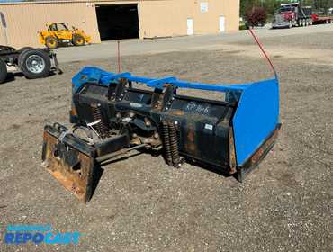 Kage Model SB108 9’ Snow Plow Blade Skid Steer Attachment with Kage Model Removeable Pusher Box...