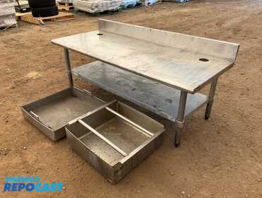 Duke  416-5R M Stainless Steel Prep Table 60” x 24” x 25”