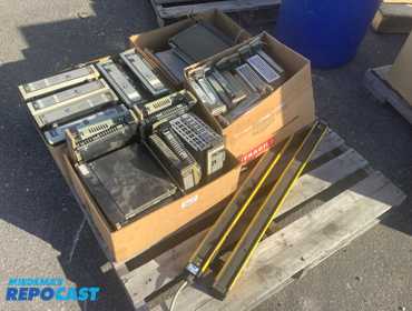 Industrial Pallet Lot, Comes with Modicon PLC modules, J812, 984's and more, Sick 30FGS Safety...