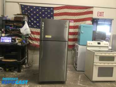 newer stainless steel Frigidaire refrigerator energy star Refrigerator: Standard with Top Freezer