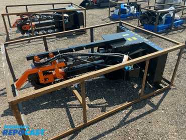 New AGT Mower King Model ECSSCT72 Trencher Skid Steer Attachment, Universal Quick Attach, has...