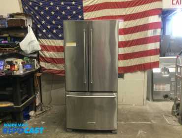 KitchenAid stainless steel French door refrigerator  energy star high efficiency Refrigerator:...
