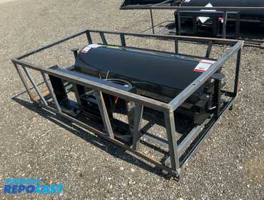 New AGT / Mower King Model SSAB72 72” Rotary Broom Skid Steer Attachment, Universal Quick Attach,...