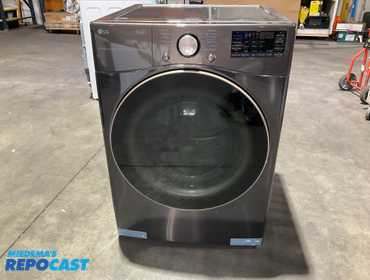 LG True Steam Extra Large Stackable Steam Cycle Vented Electric Dryer ( Black Steel ) Energy Star...