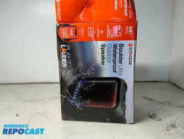 ECOXGEAR EcoBoulder Ultra Waterproof Bluetooth Speaker, package has damage