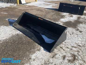 New Tomahawk 78” skid steer bucket, welded on high carbon cutting edge, skid steer quick attach ...