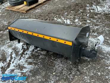 New GIYI 40” Rotary Tiller Mini Skid Steer Attachment, Hydraulic Driven, Has Hydraulic Hoses with...