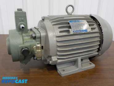 CML VARIABLE VANE HYDRALIC PUMP, MODEL VCM-SF-40D- 20, 5HP MOTOR, 220 VOLTS