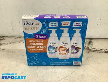 Dove Kids Care 3-Pack Hypoallergenic Foaming Body Wash