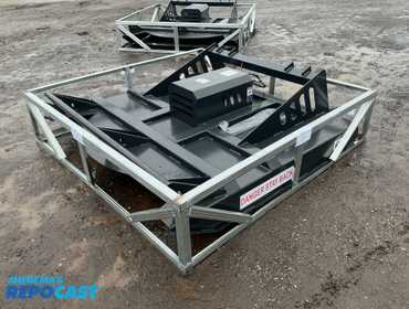 New JCT 72” Brush Mower Skid Steer Attachment, hydraulic driven with hoses and quick coupler...