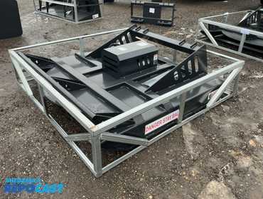 New JCT 72” Brush Mower Skid Steer Attachment, hydraulic driven with hoses and quick coupler...