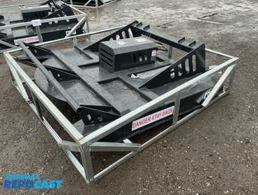 New JCT 72” Brush Mower Skid Steer Attachment, hydraulic driven with hoses and quick coupler...