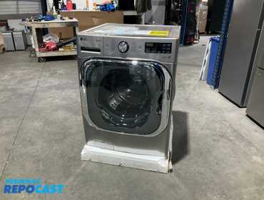 LG Thin Q Mega Capacity Smart Wi-Fi Enabled Front Load Washer with TurboWash® and Built-In...