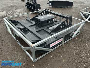 New JCT 72” Brush Mower Skid Steer Attachment, hydraulic driven with hoses and quick coupler...