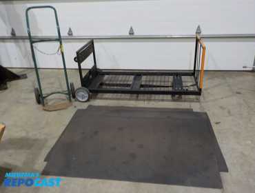 INDUSTRAIL MOVING CART, HORIZONTL OR VERTICALCASTORS, OKI TANK CART, (3) WORK STATION MATS