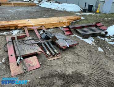 10,000 pound rotary low rise lift, rotary works per the seller