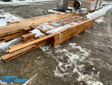 Bundle of Treated Wood, Various Measurements, Varies in length from 16’ - 8’