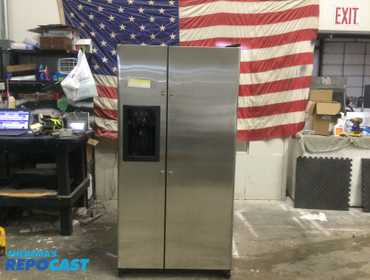 GE stainless steel and black side x side refrigerator  heavy duty energy star Refrigerator: Side...