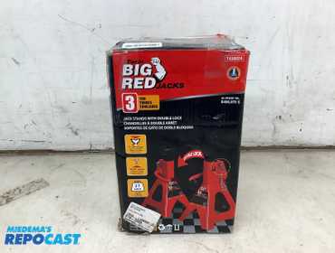 Big Red 3 Ton Jack Stands with Double Lock Chandelles - T43002A