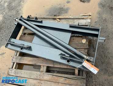 New JCT Bale Spear Skid Steer Attachment, Universal Quick Attach, Has Two Spears that Stick Out...