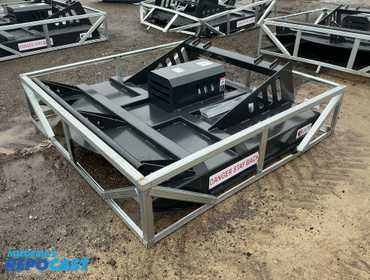 New JCT 72” Brush Mower Skid Steer Attachment, hydraulic driven with hoses and quick coupler...