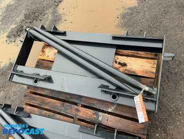 New JCT Bale Spear Skid Steer Attachment, Universal Quick Attach, Has Two Spears that Stick Out...