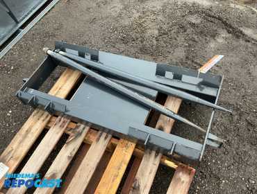 New JCT Bale Spear Skid Steer Attachment, Universal Quick Attach, Has Two Spears that Stick Out...