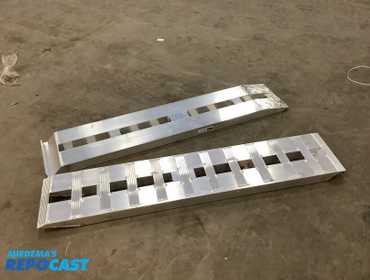 (2) Vevor aluminum ramps (model: OLT-LPD001 /OLT-LPD002), 12”x60”,  good condition