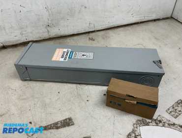 Lot includes: (7) Circuit Breakers &amp; Siemens Circuit Breaker Enclosure