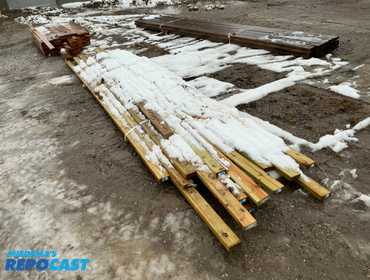 Bundle of Treated Wood, Various Measurements, Varies in length from 16’ - 8’