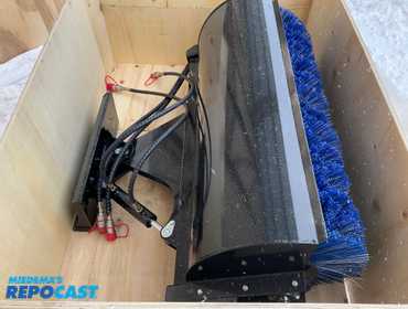 New AGT Industrial M-AB Mini Skid Steer Sweeper Attachment