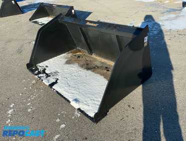 New Tomahawk 60” Snow / Mulch Skid Steer Bucket, Universal Quick Attach (3000-3)