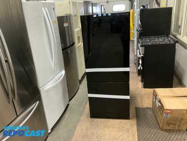 Two New Furrion RV 10.7 cu ft dual swing refrigerator measuring 24” x 26” x 60”.