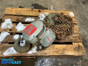 Coffing 12 ton chain fall hoist, works