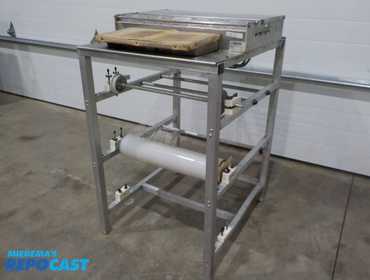 Heat seal packaging unit, model 104A, 115 volts power cord shrink wrap material, aluminum frame 