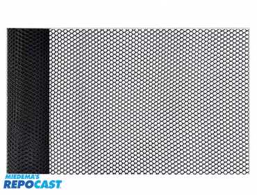 Zebra black weather resistant 4’ x 50’ Hex Netting model #ZPH450BK