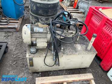 Industrial hydraulic power unit with Lincoln motor 230volts