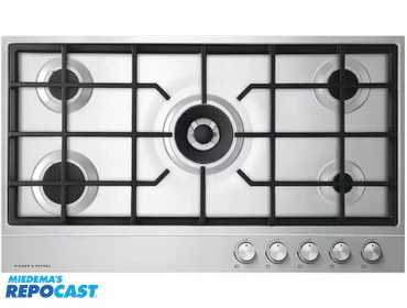 Fisher & Paykel  35.4" Gas Cooktop - Stainless Steel/Polished Strip Model: CG365DLPX1 N